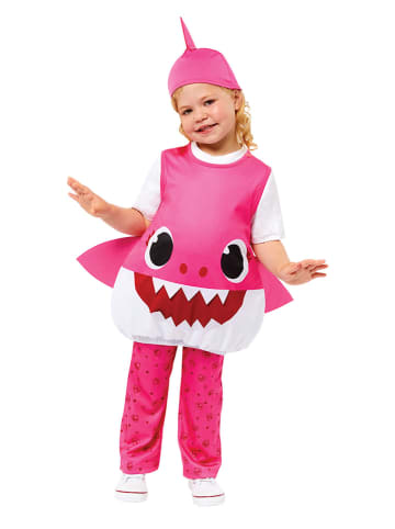 amscan 3-delig kostuum "Baby Shark" roze