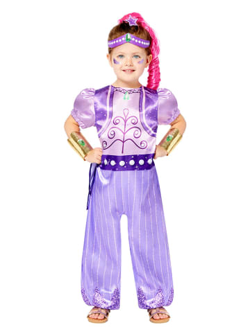 amscan 4-delige kostuum "Shimmer" lila