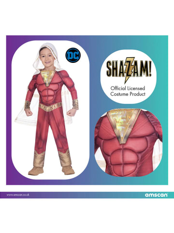 amscan 2-delig kostuum "Shazam" rood