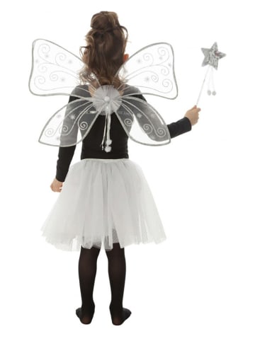 CHAKS 3-delig kostuum "Fairy" wit/zilverkleurig