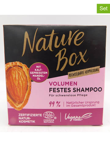 NATURE BOX 3-delige set: vaste shampoo, elk 85 g
