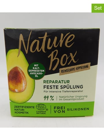 NATURE BOX 3er-Set: Feste Conditioner "Avocado Öl", je 80 g