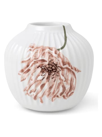 Kähler Vaas "Hammershøi - Poppy" wit/lichtroze - (H)13 cm
