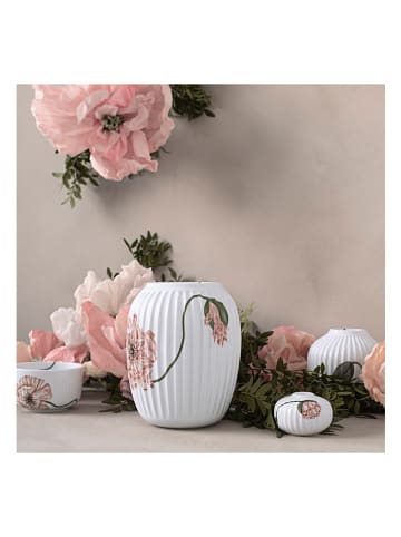 Kähler Vase "Hammershøi - Poppy" in Weiß/ Rosa - (H)13 cm