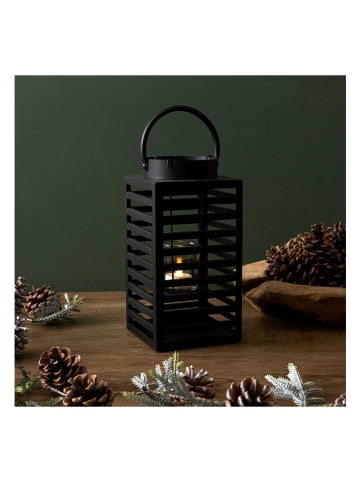 Ethnical Life Laterne ''Forest'' in Schwarz - (B)12 x (H)24,5 x (T)12 cm
