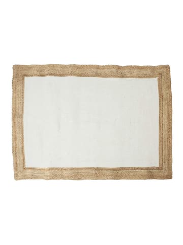 Ethnical Life Jute-Teppich in Hellbraun/ Creme - (L)170 x (B)120 cm