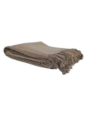 Ethnical Life Überwurf in Taupe - (L)160 x (B)130 cm