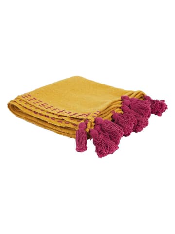Ethnical Life Plaid geel/roze - (L)150 x (B)130 cm