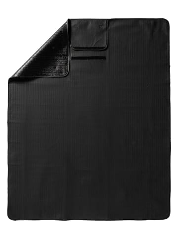 Sagaform Koc piknikowy w kolorze czarnym - 170 x 130 cm