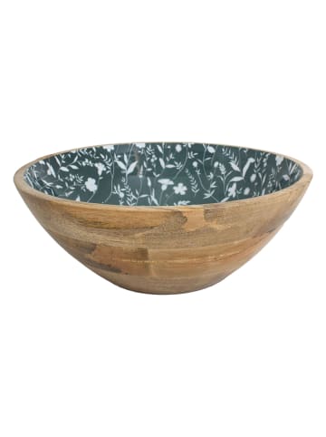 Ard'time Saladeschaal "Hortus" naturel/groen - Ø 30,5 cm