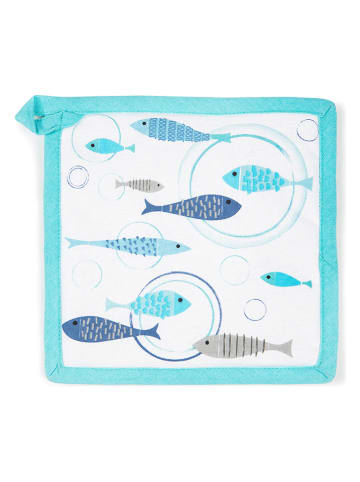 Trendy Kitchen by EXCÉLSA Topflappen "North Sea" in Türkis - (L)20 x (B)20 cm