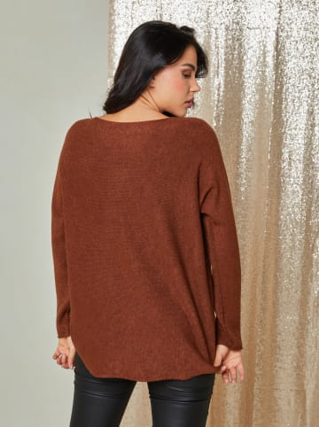 Plume Sweter "Jamina" w kolorze brązowym