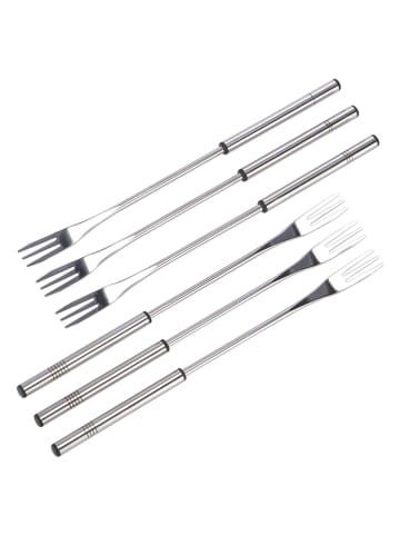 Chefware Roestvrijstalen fonduevorken - 6 stuks