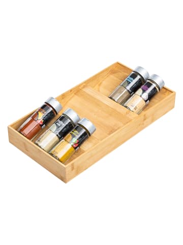 Profiline Kruidenorganizer bamboe - (B)38 x (H)5 x (D)20 cm