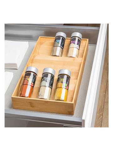 Chefware Organizer w kolorze brązowym do przypraw - 38 x 5 x 20 cm