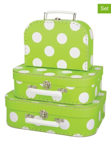 Magni 3-delige set: koffers groen