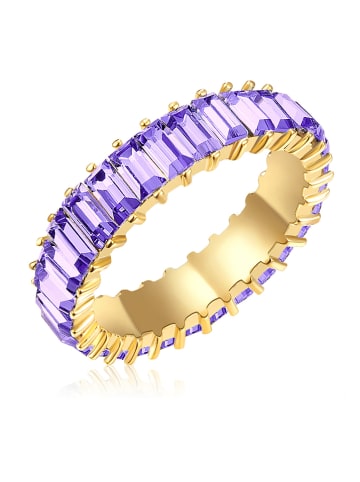 Yokoamii Vergold. Ring mit Kristallen