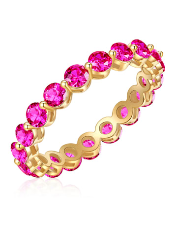 Yokoamii Vergold. Ring mit Kristallen