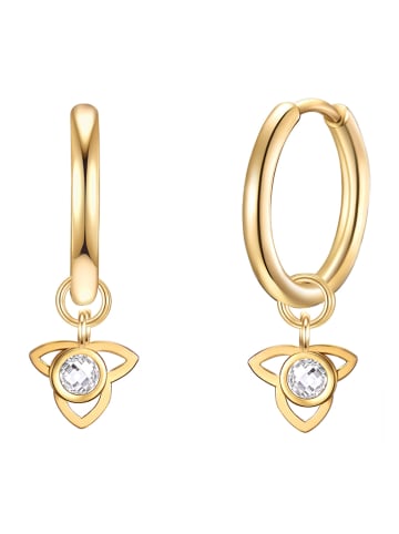 Eastside NY Vergold. Creolen mit Kristallen