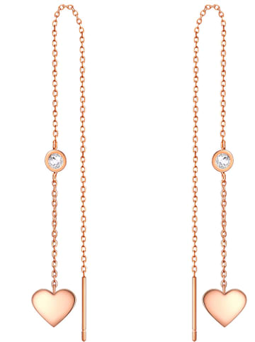 Eastside NY Rosévergold. Ohrhänger mit Kristallen