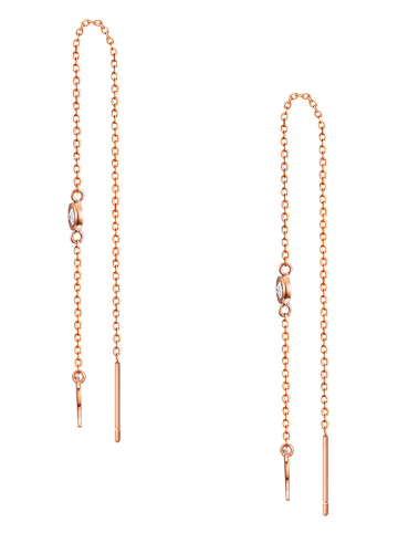 Eastside NY Rosévergold. Ohrhänger mit Kristallen