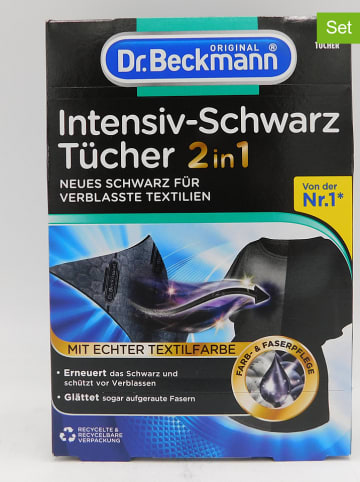 Dr. Beckmann 6er-Set: Intensiv-Schwarz-Tücher, je 6 Tücher