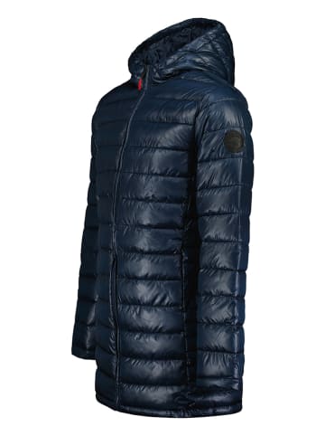 Geographical Norway Doorgestikte jas "Calender" donkerblauw