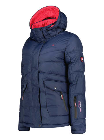 Geographical Norway Doorgestikte jas "Bonixe" donkerblauw