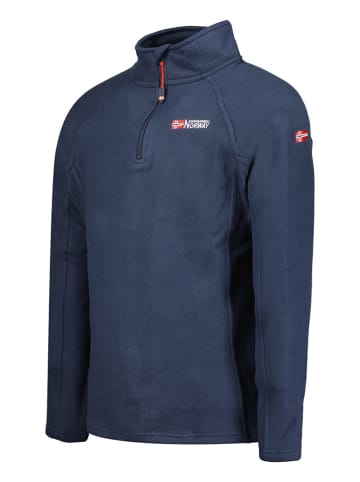 Geographical Norway Bluza polarowa "Tug" w kolorze granatowym