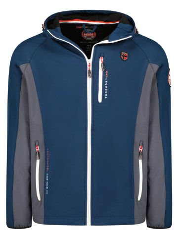 Geographical Norway Softshelljas "Tubular" donkerblauw