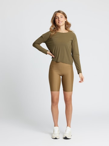 Rethinkit Koszulka sportowa "Vigga" w kolorze khaki
