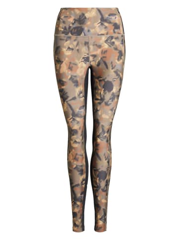 Rethinkit Trainingsleggings "Beth" in Hellbraun/ Beige