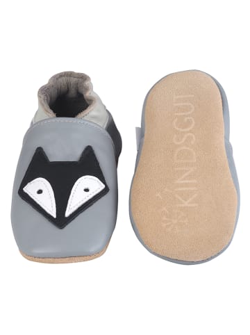 Kindsgut Skórzane buty "Fuchs" w kolorze szarym do raczkowania