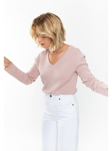 AUTHENTIC CASHMERE Kaszmirowy sweter w kolorze jasnoróżowym