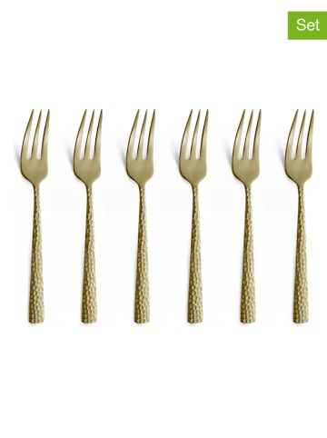 Amefa 6er-Set: Kuchengabeln "Felicity" in Champagner