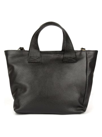 Giulia Monti Black leather handbag - 36 x 22 x 16 cm