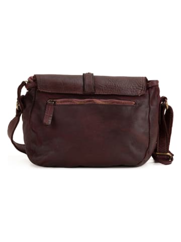 Anna Morellini Leren schoudertas "Luigia" bordeaux - (B)23 x (H)19 x (D)9 cm