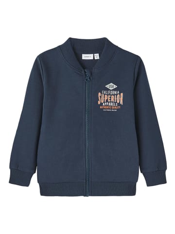 Name it Sweatvest "Borg" donkerblauw