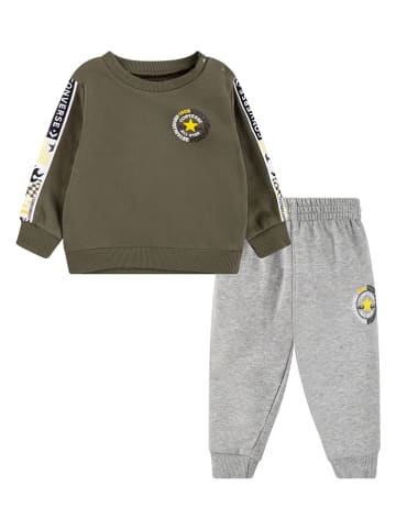 Converse 2tlg. Outfit in Khaki/ Grau