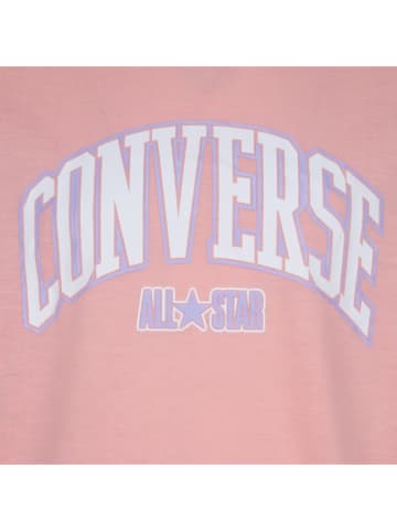 Converse 2-delige set: shirt en haarelastiek in lichtroze/lila