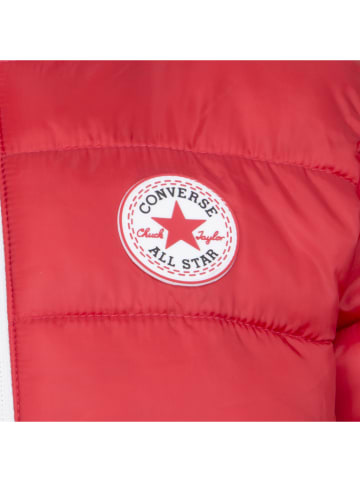 Converse Doorgestikte jas rood/zwart