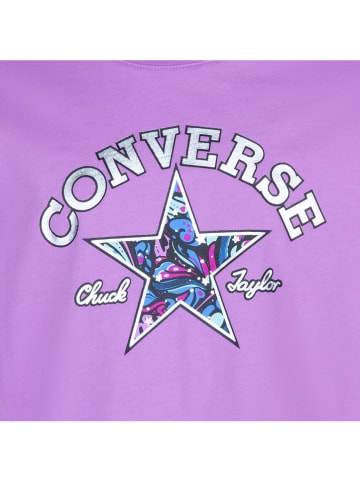 Converse Koszulka w kolorze fioletowym ze wzorem
