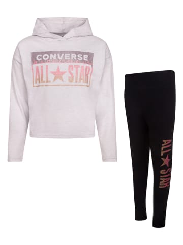 Converse 2-delige outfit lichtroze/zwart