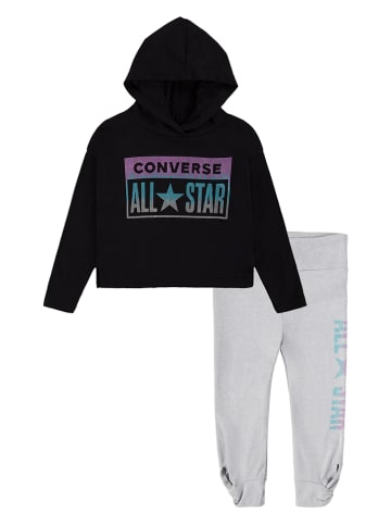 Converse 2tlg. Outfit in Schwarz/ Grau