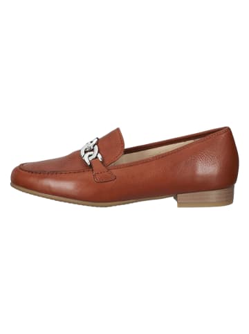 Ara Shoes Skórzane mokasyny w kolorze brązowym