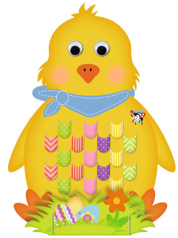 URSUS Flechtmotive-Bastelset "Ostern" in Bunt