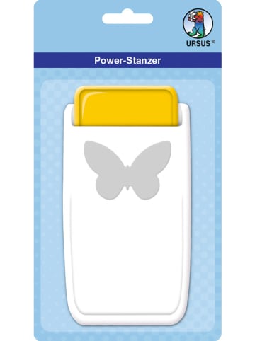 URSUS Power-Stanzer "Schmetterling" in Weiß/ Gelb