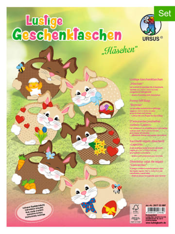 URSUS Geschenktaschen-Bastelset "Häschen"