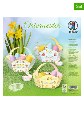 URSUS Osterkörbchen-Bastelset "Osternester" in Bunt