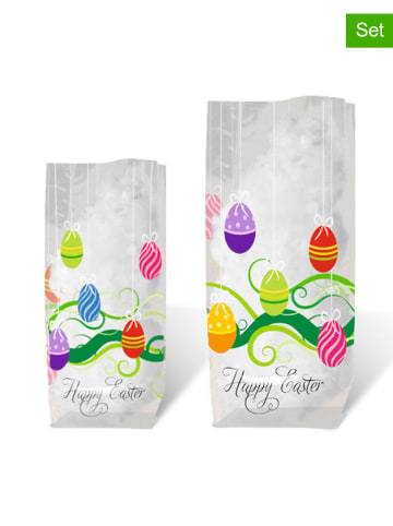 URSUS 10er-Set: Geschenkbeutel "Happy Easter" in Transparent/ Bunt